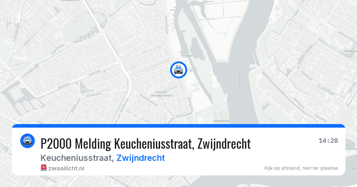 P2000 Melding Keucheniusstraat, Zwijndrecht — 22 jun 2026