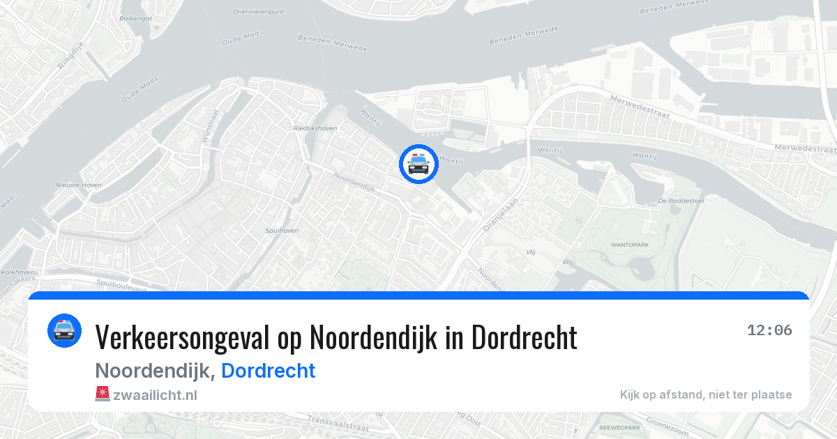 Verkeersongeval op Noordendijk in Dordrecht — 17 jan 2026