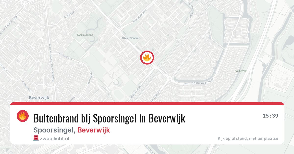 Buitenbrand bij Spoorsingel in Beverwijk — 28 mei 2026