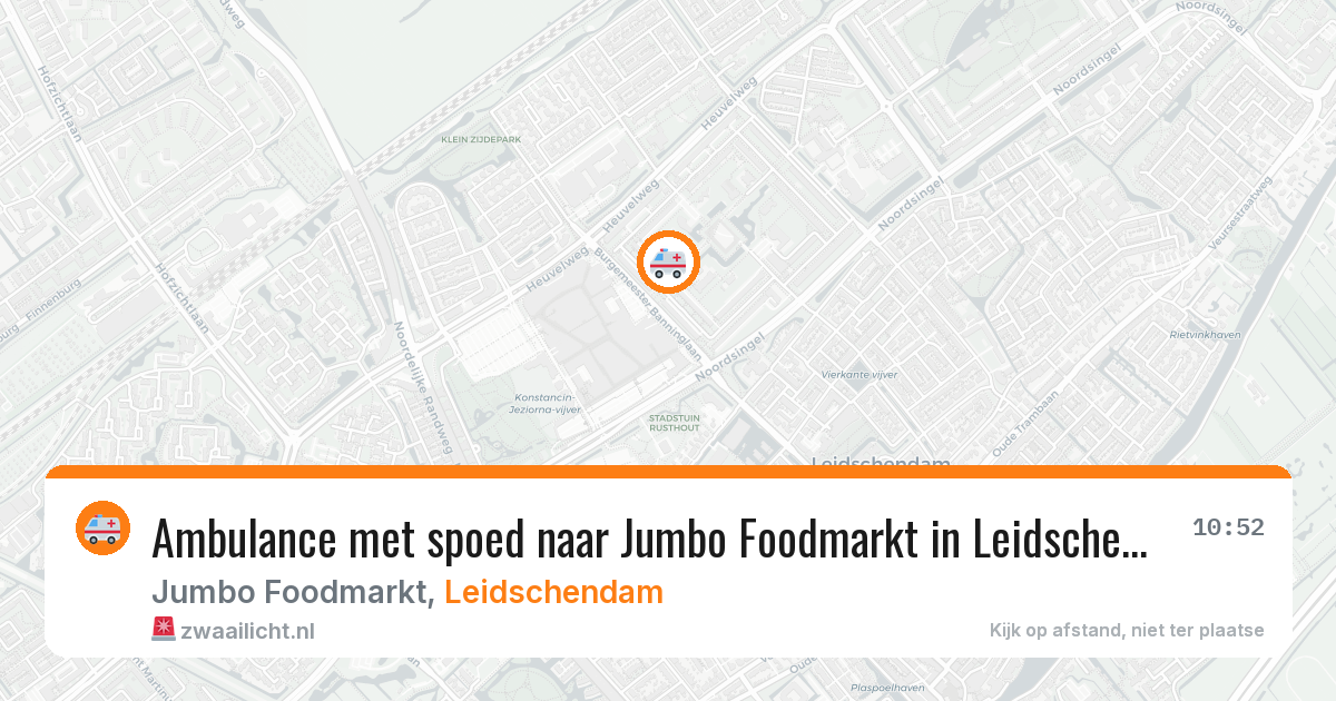 Ambulance met spoed naar Jumbo Foodmarkt in Leidschendam — 15 mei 2026