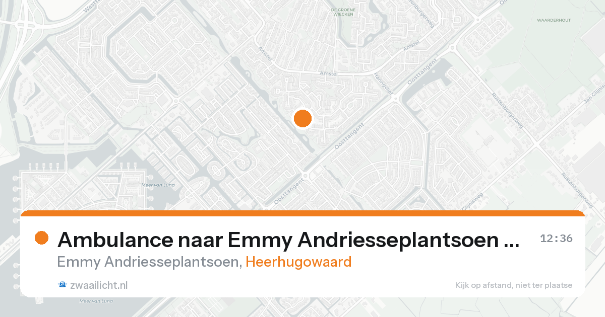 Ambulance naar Emmy Andriesseplantsoen in Heerhugowaard — 20 mei 2026