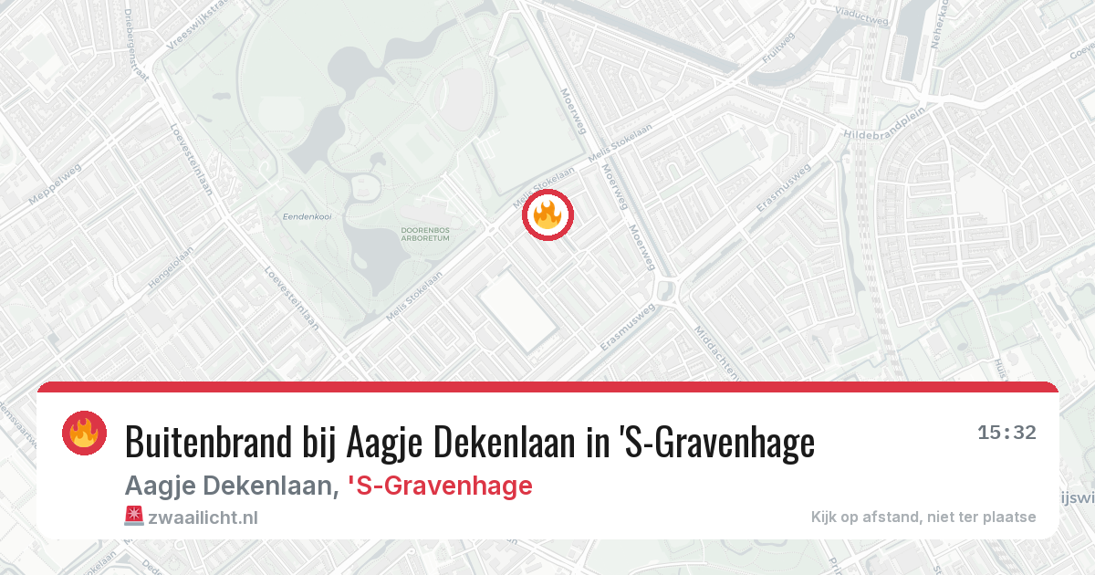 Buitenbrand bij Aagje Dekenlaan in 'S-Gravenhage — 1 jul 2026