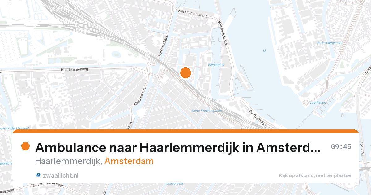 Ambulance naar Haarlemmerdijk in Amsterdam — 28 aug 2026