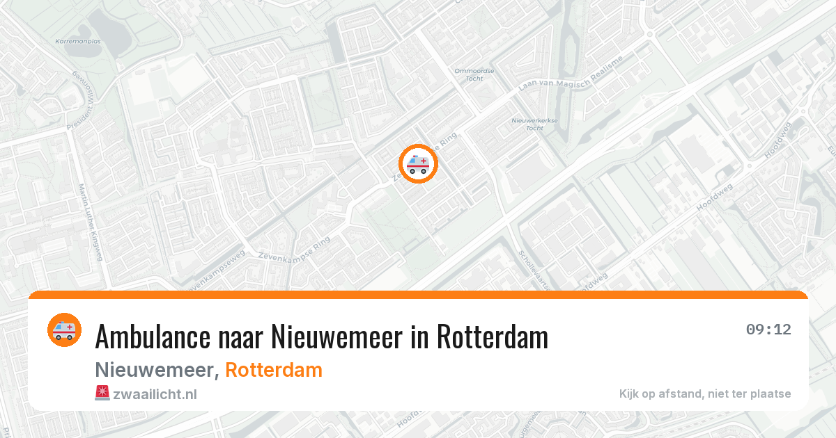 Ambulance naar Nieuwemeer in Rotterdam — 2 jul 2026