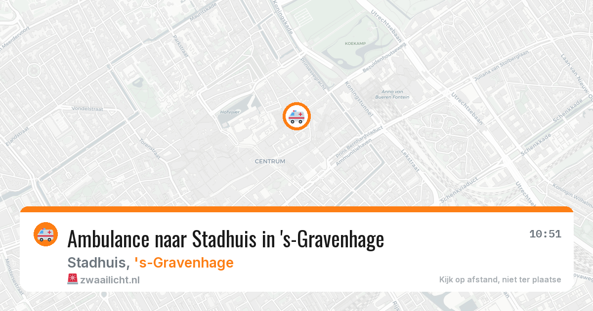 Ambulance naar Stadhuis in 's-Gravenhage — 19 mei 2026