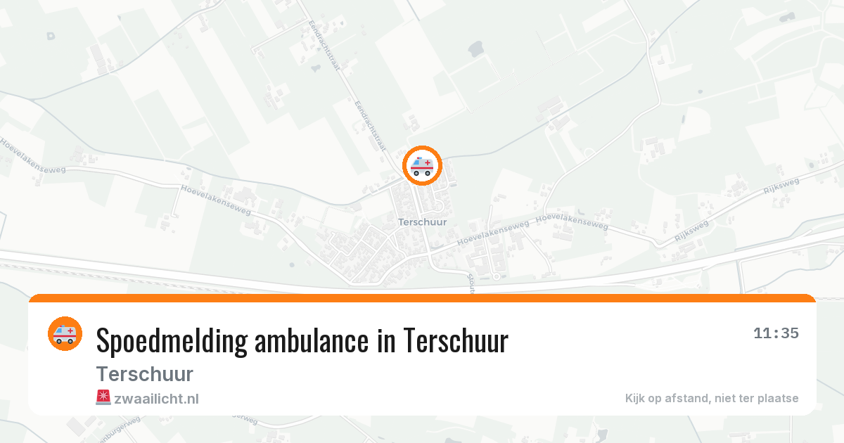 Spoedmelding ambulance in Terschuur — 25 mei 2026