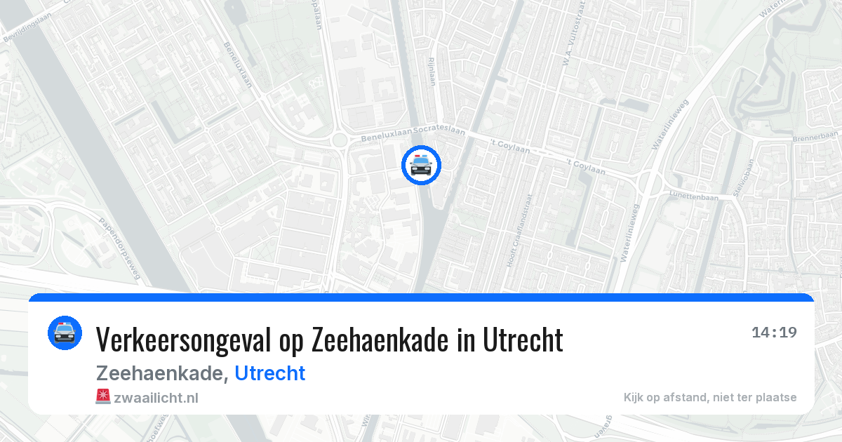 Verkeersongeval op Zeehaenkade in Utrecht — 29 mrt 2026