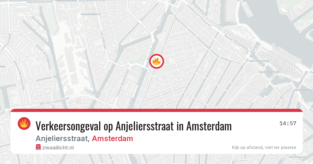 Verkeersongeval op Anjeliersstraat in Amsterdam — 30 mei 2026
