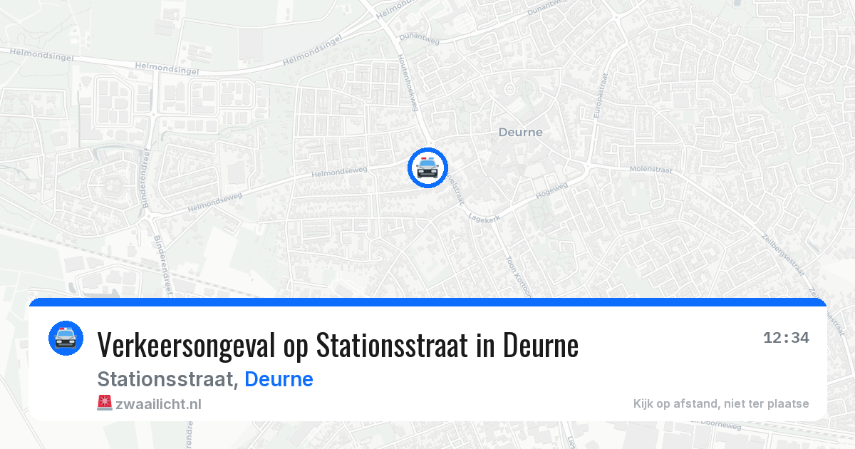 Verkeersongeval op Stationsstraat in Deurne — 26 mei 2026