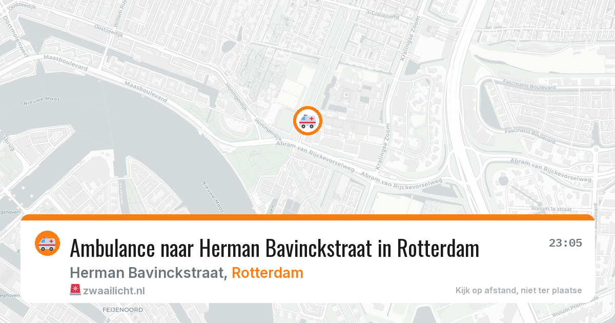 Ambulance naar Herman Bavinckstraat in Rotterdam — 10 jun 2026