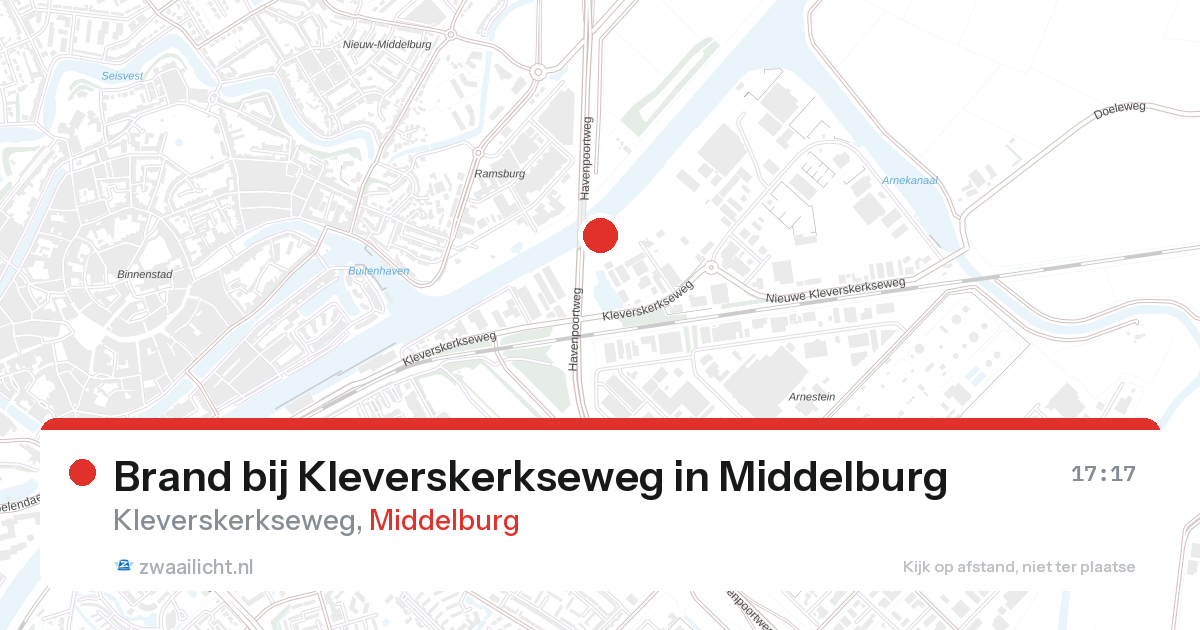Brand bij Kleverskerkseweg in Middelburg — 27 aug 2026