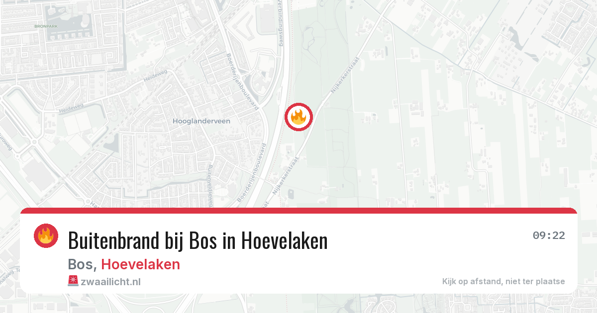 Buitenbrand bij Bos in Hoevelaken — 2 mei 2026