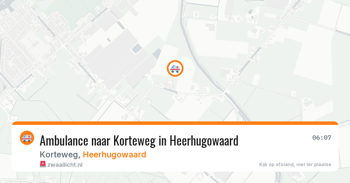 Ambulance naar Korteweg in Heerhugowaard — 11 apr 2026