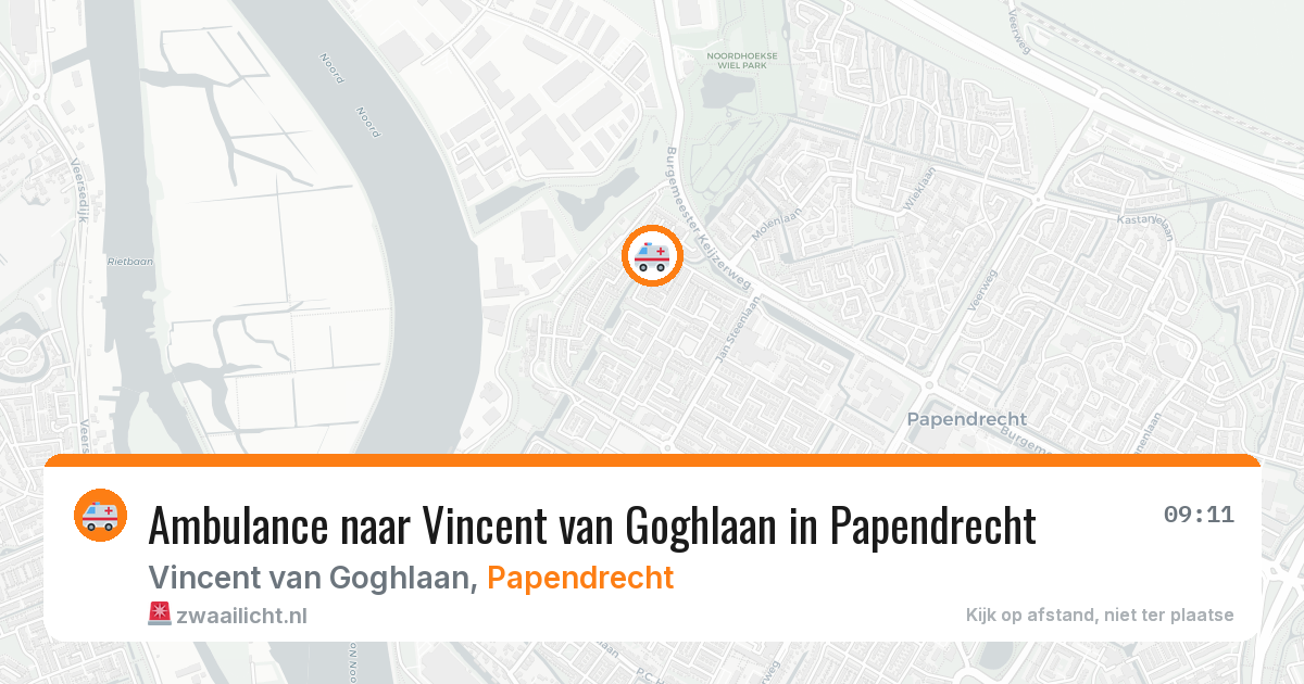Ambulance naar Vincent van Goghlaan in Papendrecht — 28 mei 2026