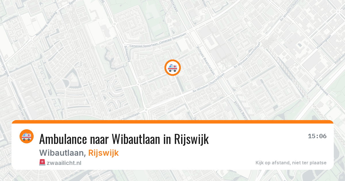 Ambulance naar Wibautlaan in Rijswijk — 13 mei 2026