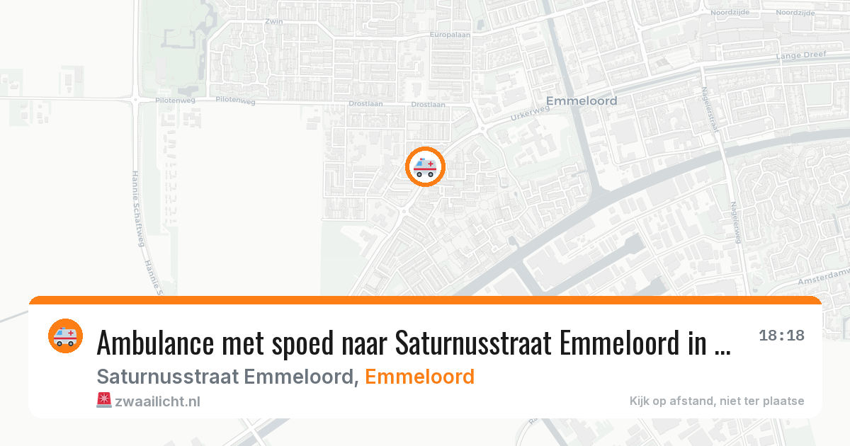 Ambulance met spoed naar Saturnusstraat Emmeloord in Emmeloord — 25 jan 2026