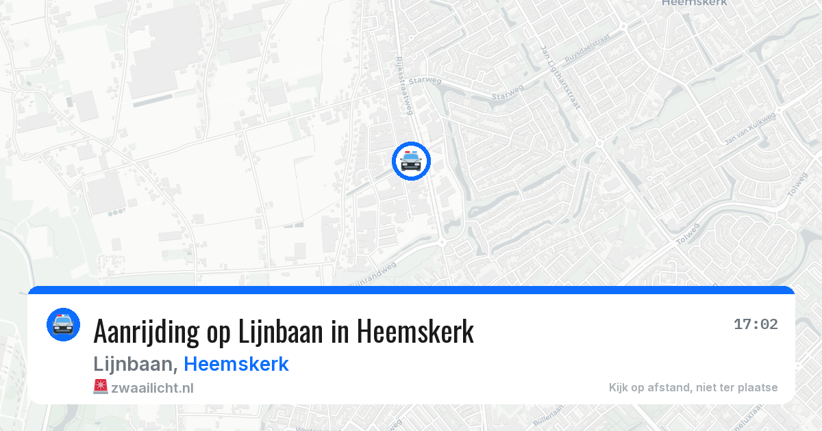 Aanrijding op Lijnbaan in Heemskerk — 24 mrt 2026