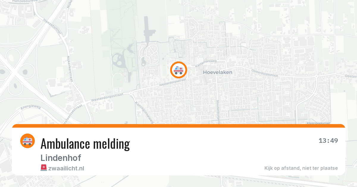 Ambulance melding — 5 jul 2026