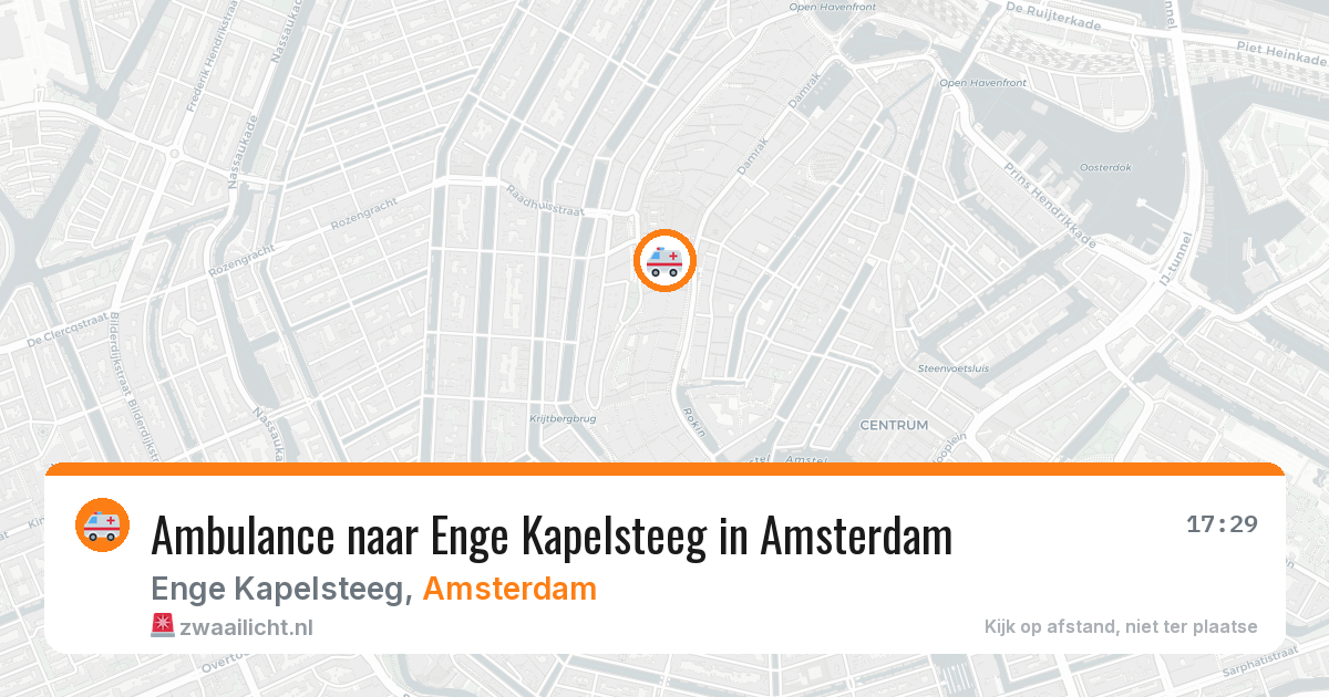 Ambulance naar Enge Kapelsteeg in Amsterdam — 27 apr 2026