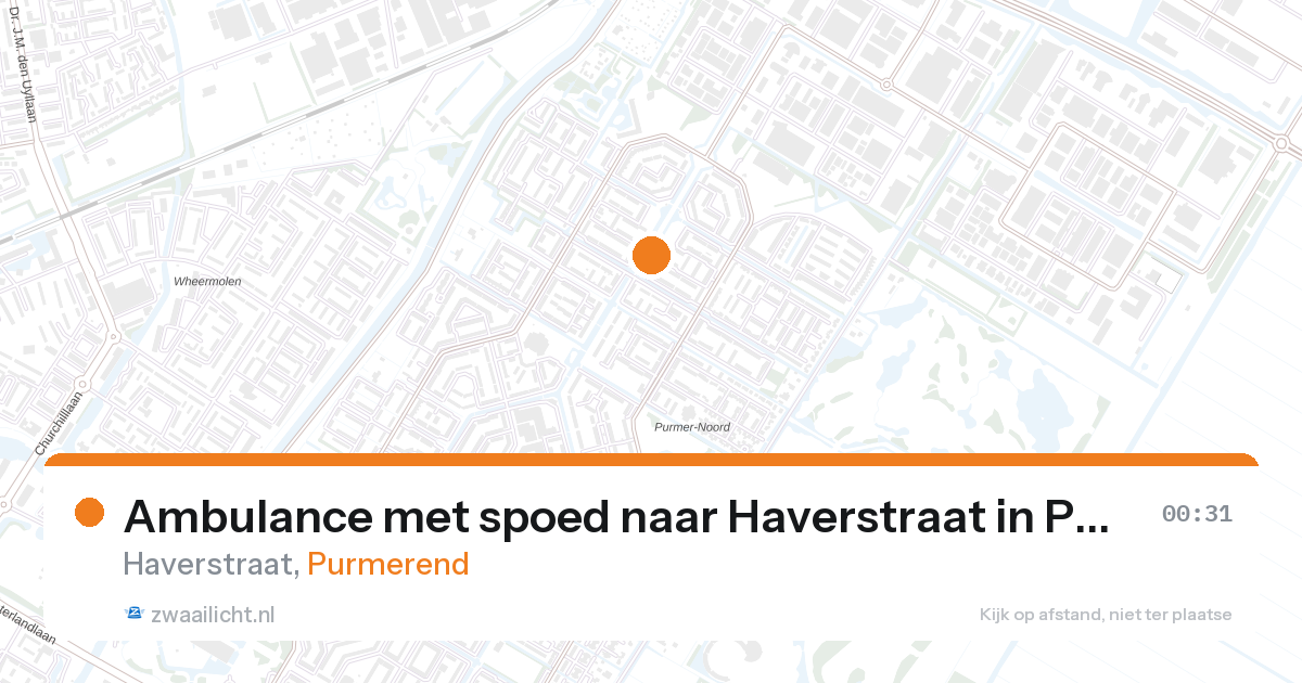 Ambulance met spoed naar Haverstraat in Purmerend — 13 jun 2026