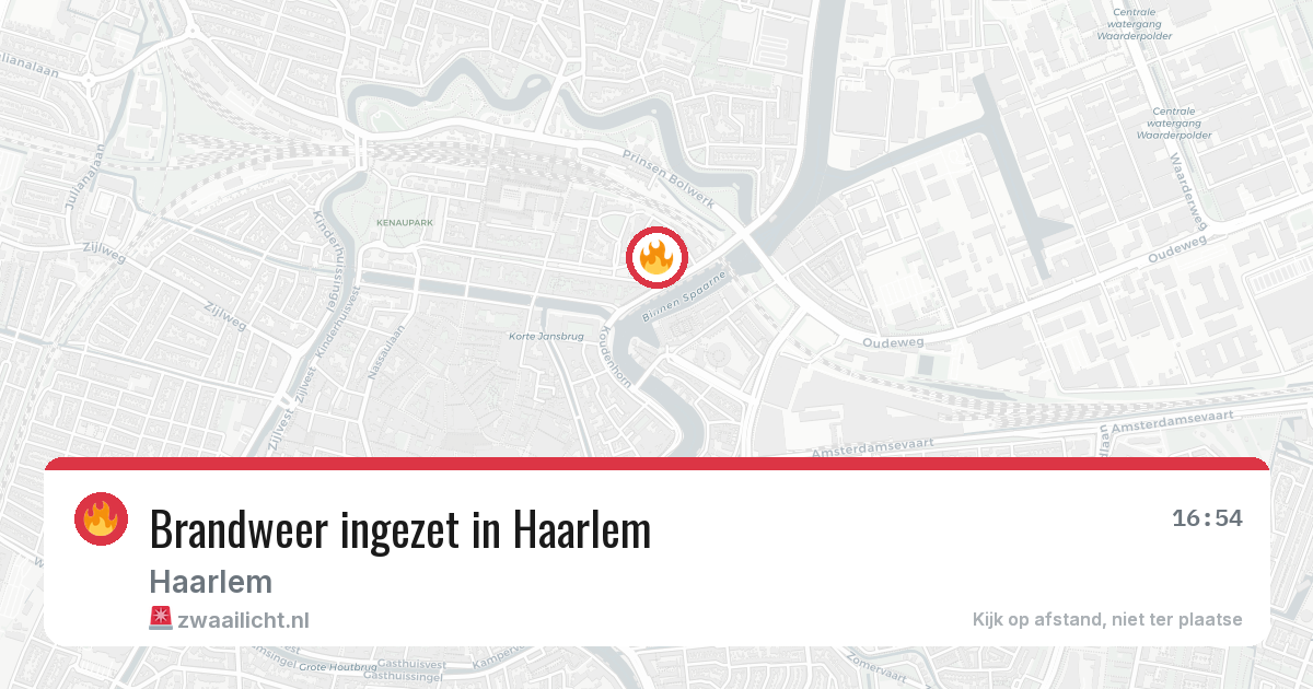 Brandweer ingezet in Haarlem — 8 mei 2026 | 🚨 Zwaailicht.nl