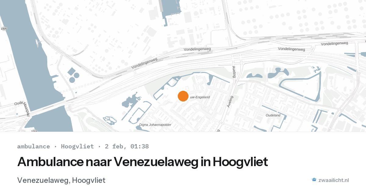 Ambulance naar Venezuelaweg in Hoogvliet — 2 feb 2026