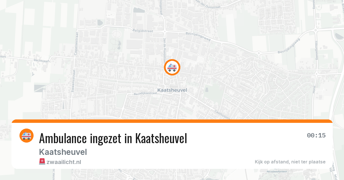 Ambulance ingezet in Kaatsheuvel — 23 jul 2026