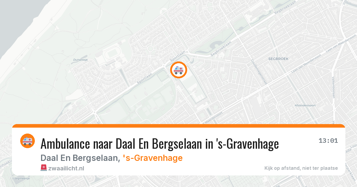 Ambulance naar Daal En Bergselaan in 's-Gravenhage — 7 apr 2026