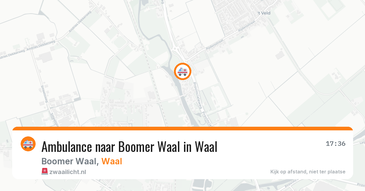 Ambulance naar Boomer Waal in Waal — 28 jul 2026