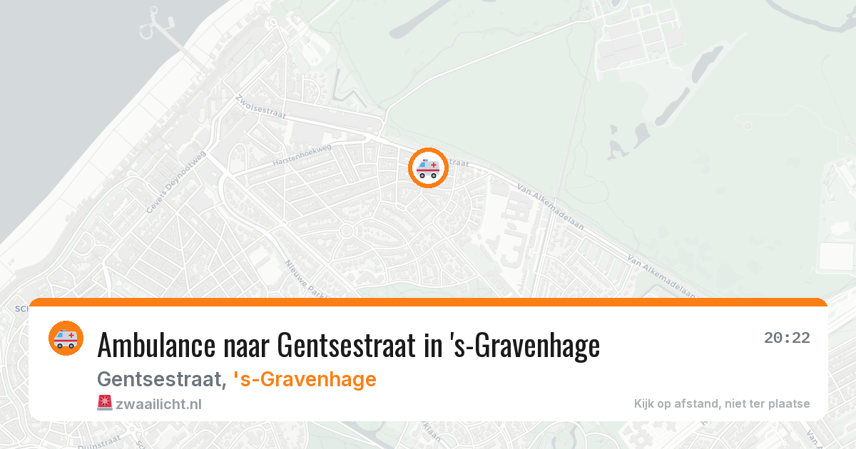 Ambulance naar Gentsestraat in 's-Gravenhage — 3 aug 2026