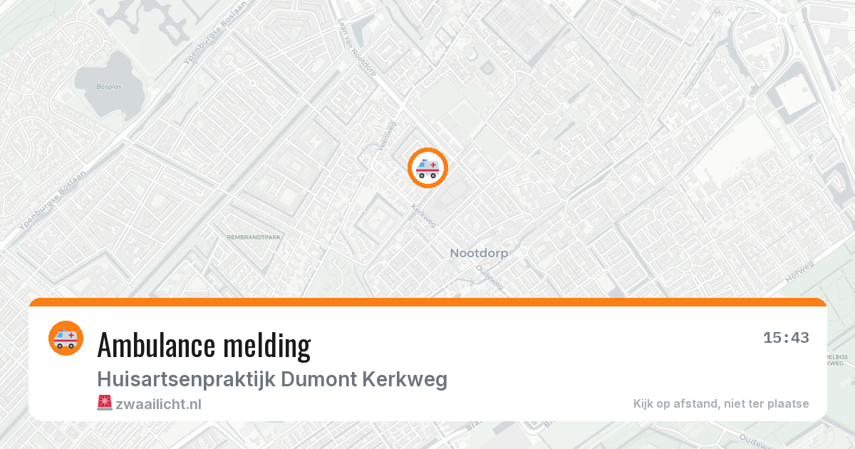 Ambulance melding — 3 feb 2026