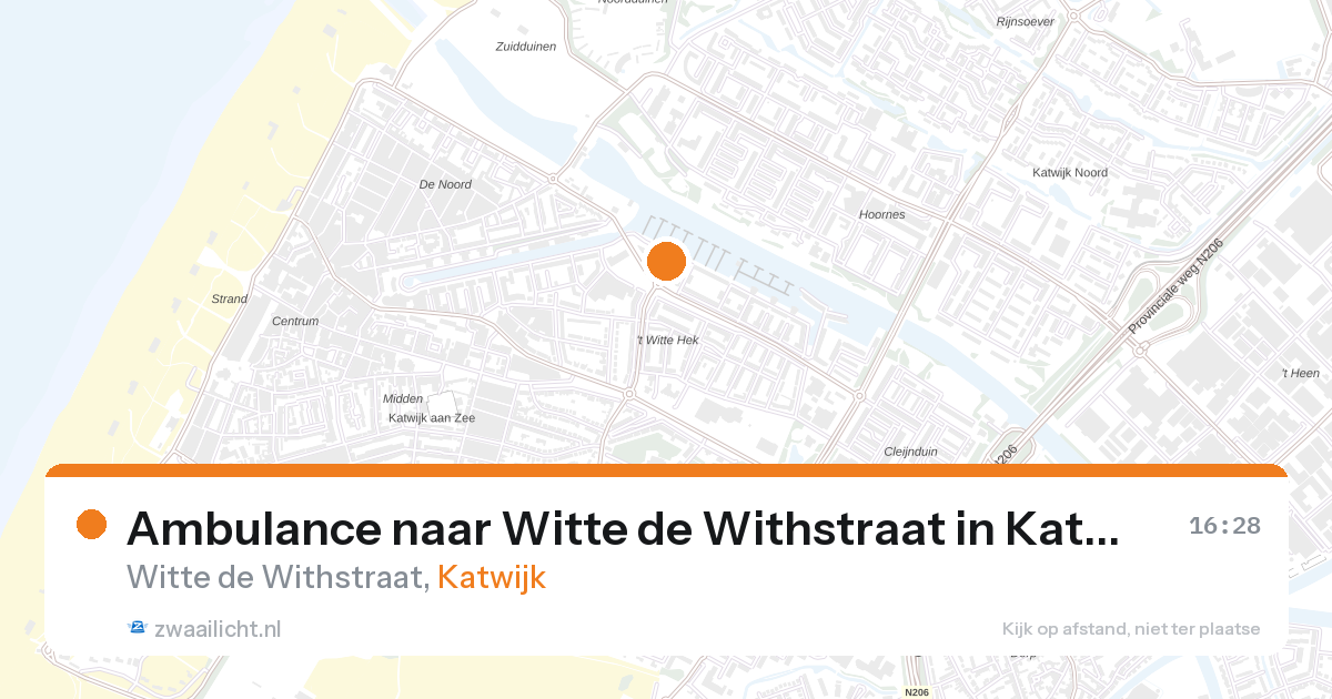Ambulance naar Witte de Withstraat in Katwijk — 21 apr 2026