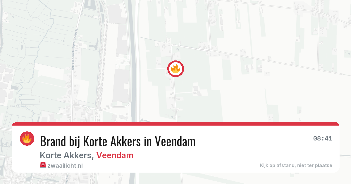 Brand bij Korte Akkers in Veendam — 20 jun 2026