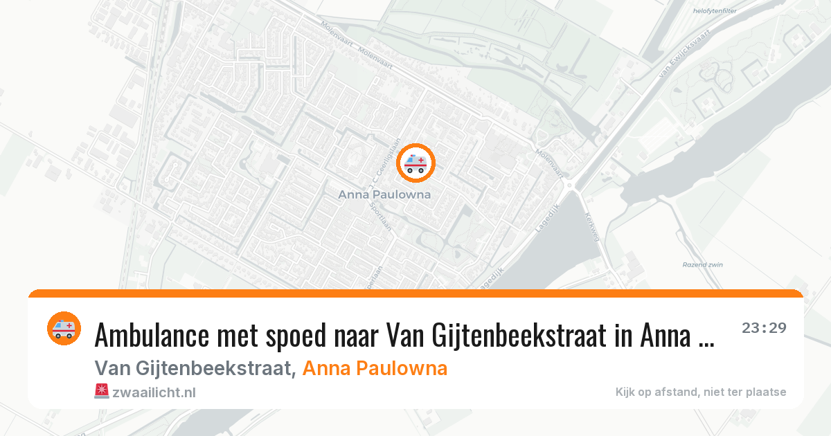 Ambulance met spoed naar Van Gijtenbeekstraat in Anna Paulowna — 24 jan 2026