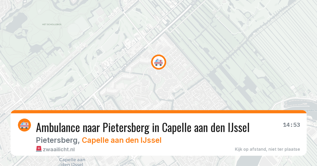 Ambulance naar Pietersberg in Capelle aan den IJssel — 17 jun 2026