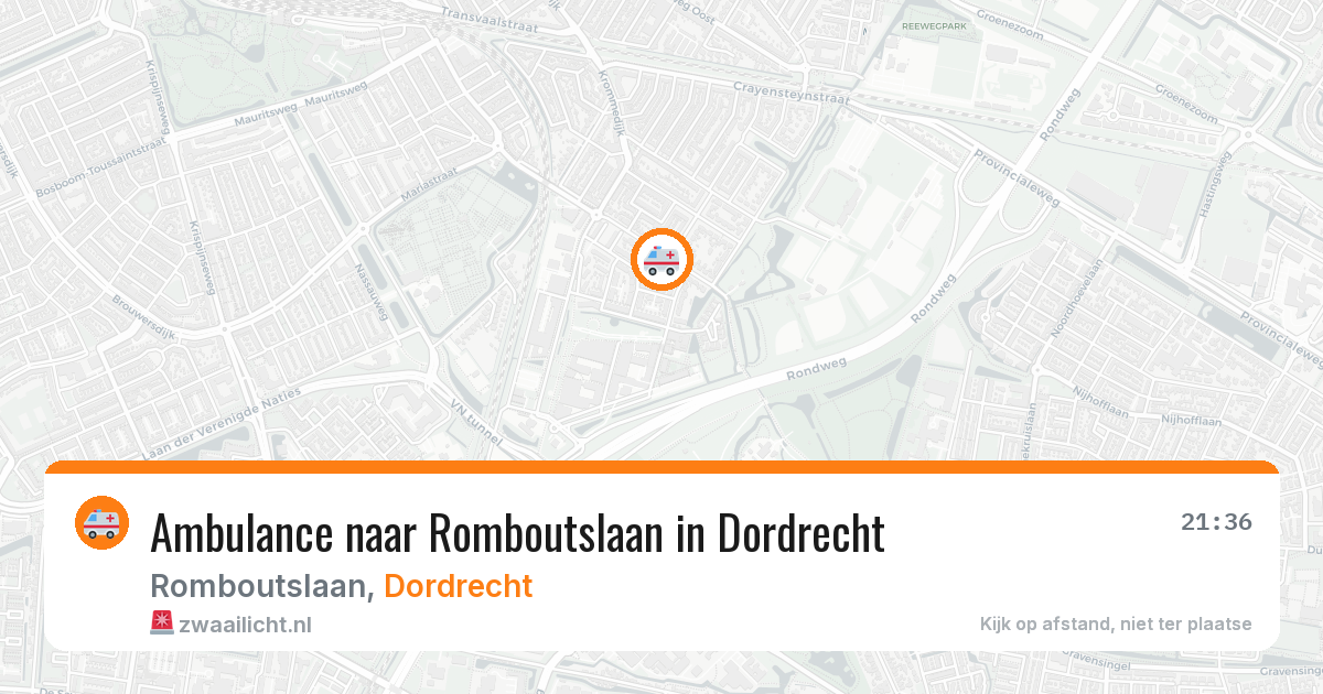 Ambulance naar Romboutslaan in Dordrecht — 8 jul 2026