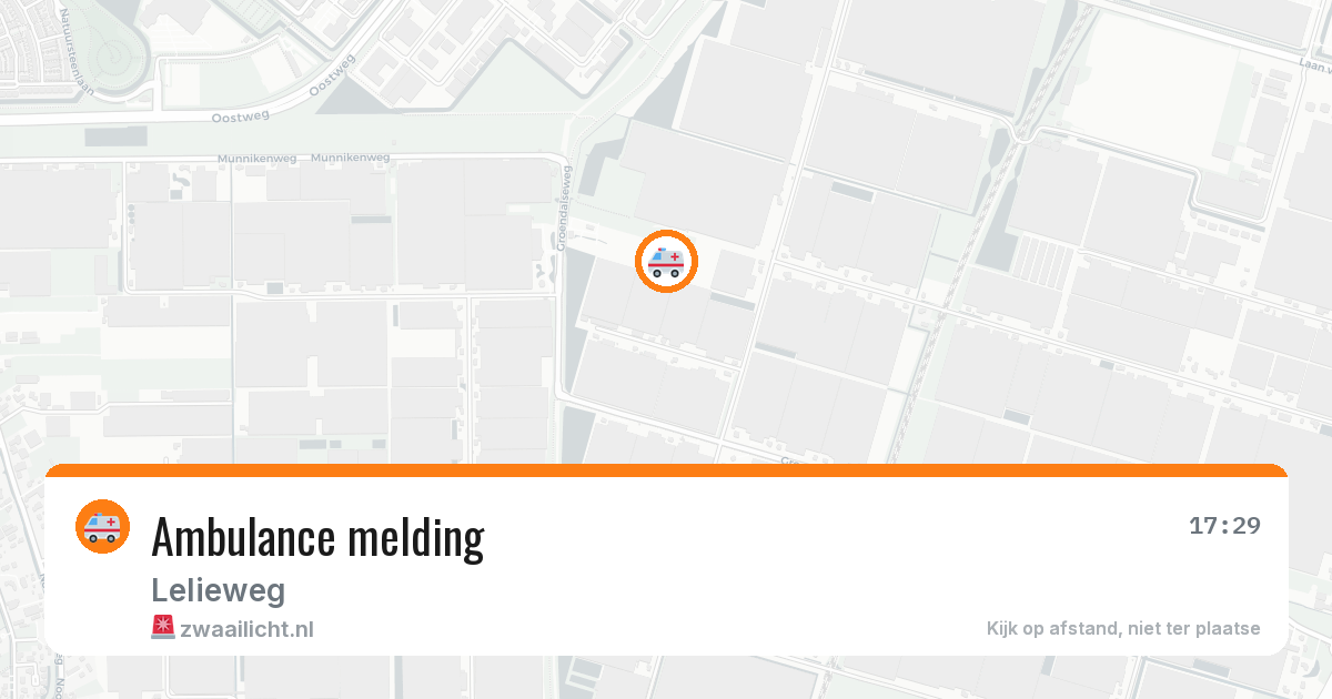 Ambulance melding — 9 aug 2026