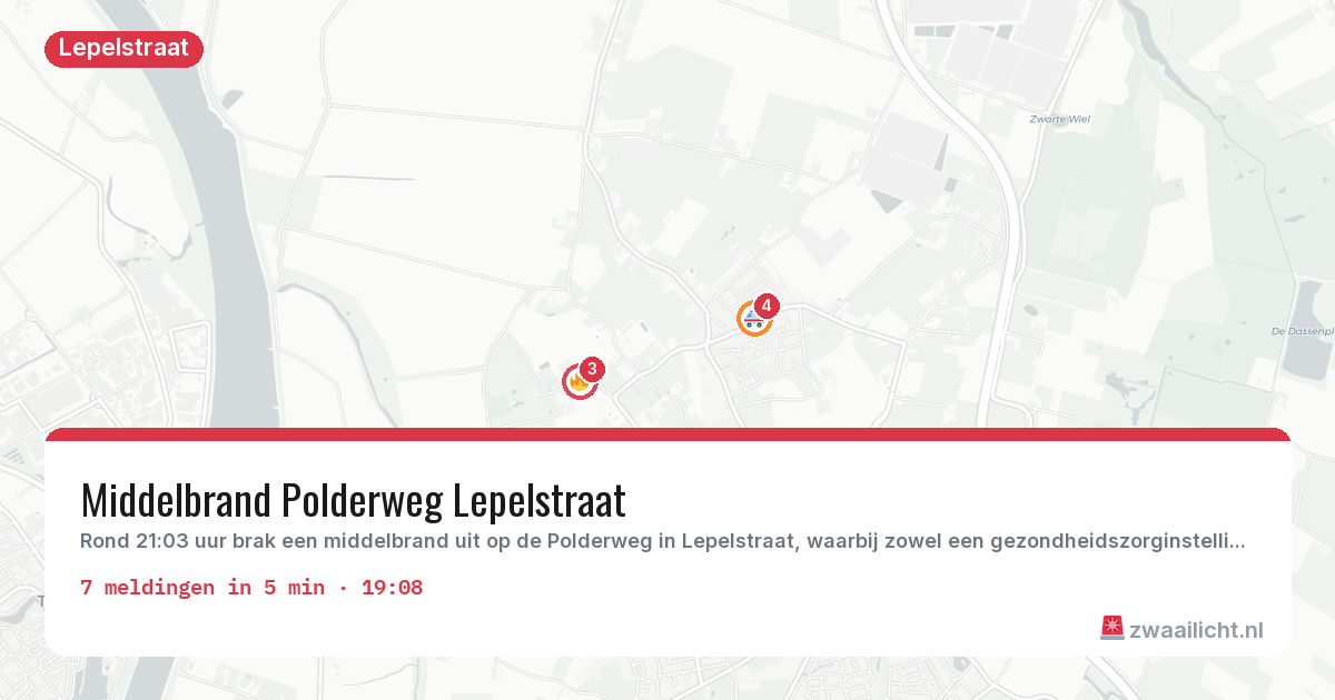 Kaart van de activiteitspiek bij Lepelstraat