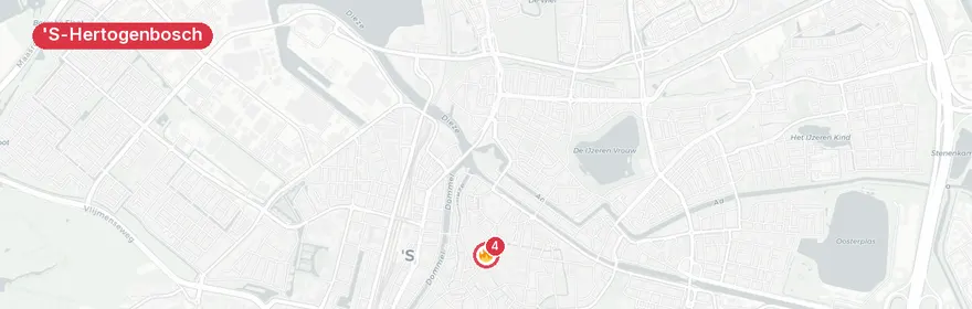 Kaart van Verkeersongeval gevaarlijke stoffen Henriettewaard