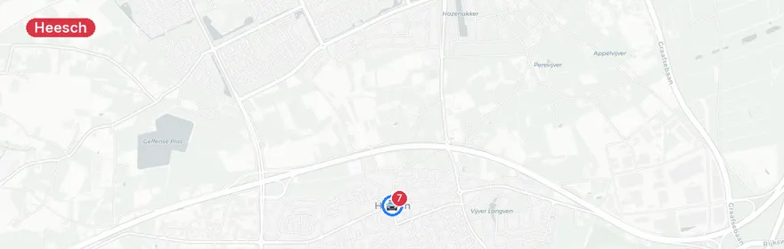 Kaart van Dodelijk verkeersongeval A59 bij Heesch