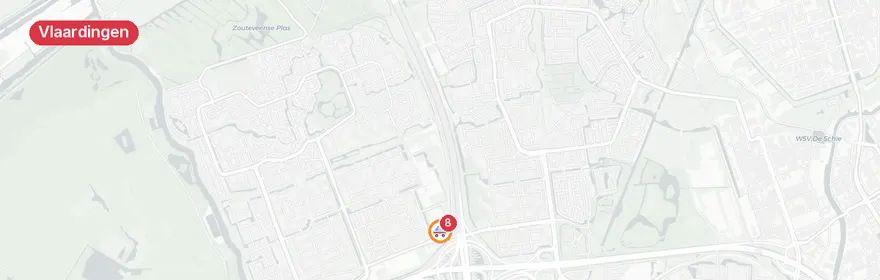 Kaart van Reanimatie Zwaluwenlaan Vlaardingen, traumahelikopter gea...