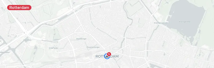 Kaart van Ernstig verkeersongeval A16 Rotterdam