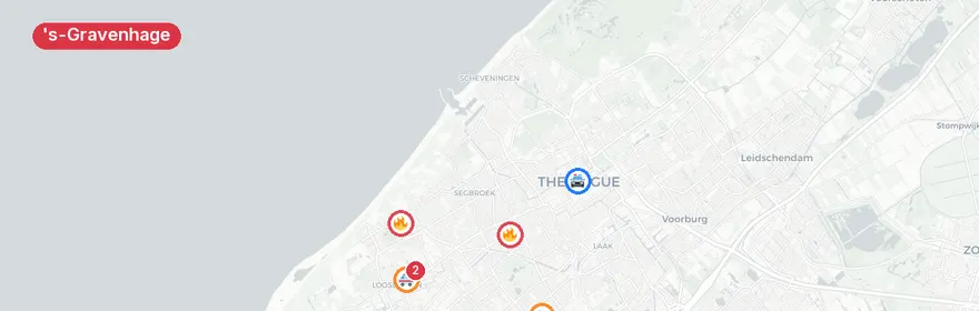 Kaart van Zwaar verkeersongeval Beresteinlaan, Den Haag