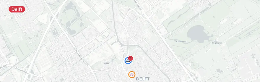 Kaart van Verkeersongeval Oude Delft Delft