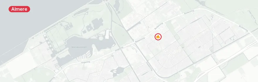 Kaart van Reanimatie Hopperzuigerstraat Almere