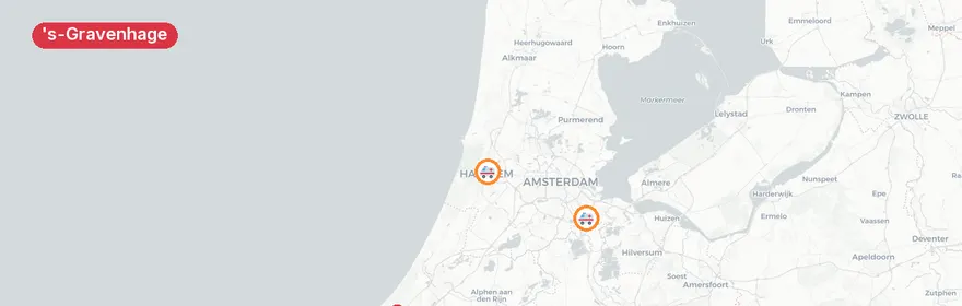 Kaart van Verkeersongeval A4 Leidschendam, Den Haag