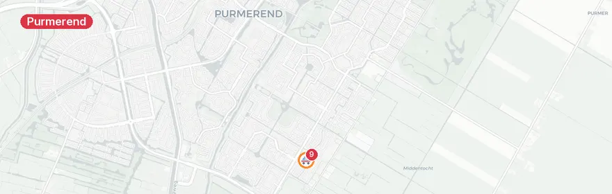 Kaart van Sfeerhaard ontploft in tuin Apkenstraat Purmerend
