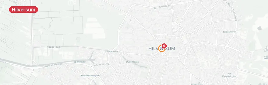 Kaart van Verkeersongeval met letsel Loosdrechtseweg Hilversum