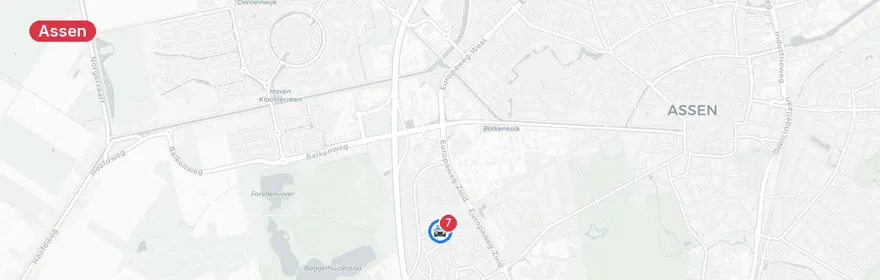 Kaart van Persoon te water Baggelhuizen Assen