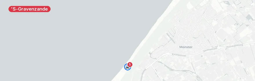 Kaart van Persoon te water Arendsduin, 's-Gravenzande